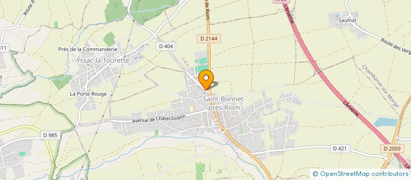 localisation de l'entreprise CENTRAL JARDIN  SAINT-BONNET-PRES-RIOM