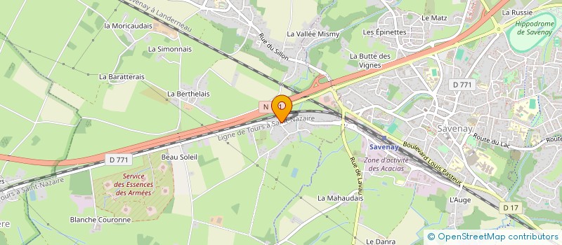 localisation de l'entreprise CENTRAL KART  LA CHAPELLE-LAUNAY