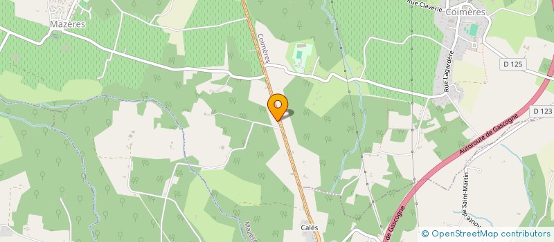 localisation de l'entreprise CENTRAL'LISS  MAZERES