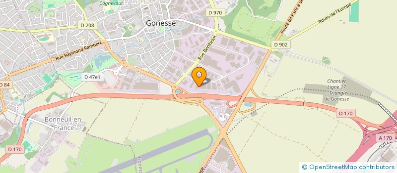 localisation de l'entreprise CENTRAL LOGISTIQUE à GONESSE