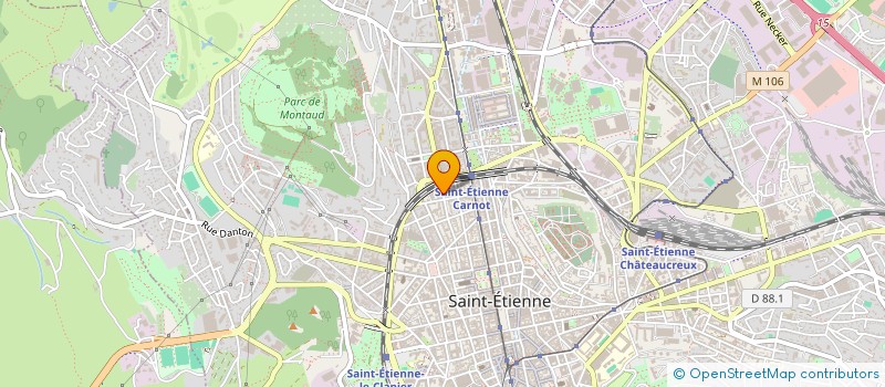 localisation de l'entreprise CENTRAL MASSIF  SAINT-ETIENNE