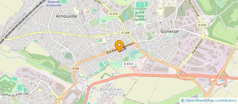 localisation de l'entreprise CENTRAL MEUBLES à GONESSE