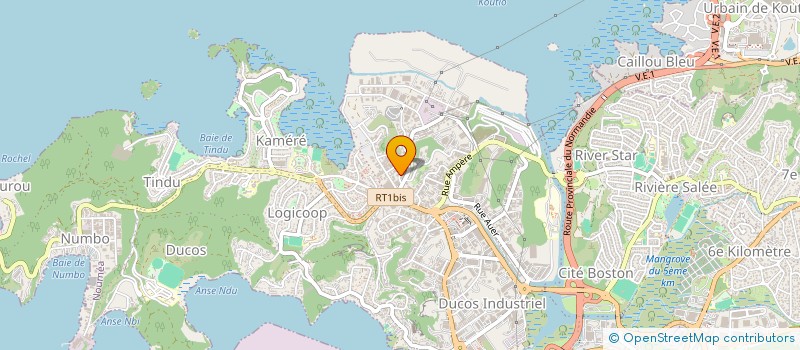 localisation de l'entreprise CENTRAL MEUBLES à NOUMEA