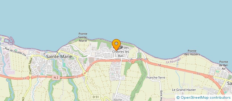 localisation de l'entreprise CENTRAL NEGOCE à SAINTE-MARIE