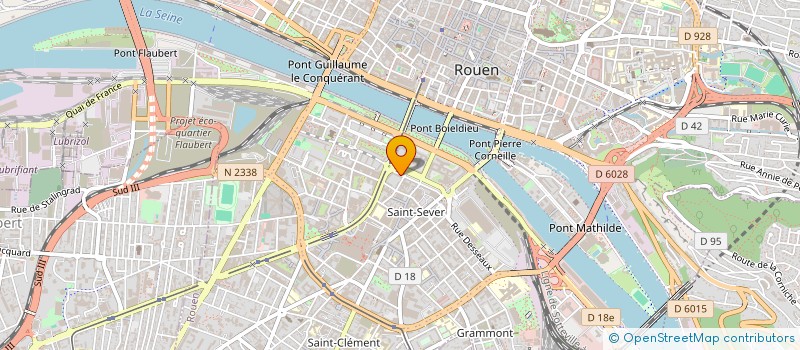 localisation de l'entreprise CENTRAL PAPIERS PEINTS FRANCE à ROUEN