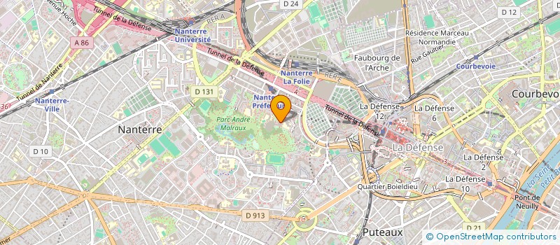 localisation de l'entreprise CENTRAL PARK  NANTERRE