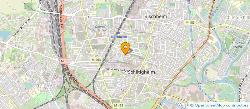 localisation de l'entreprise CENTRAL PARK  SCHILTIGHEIM