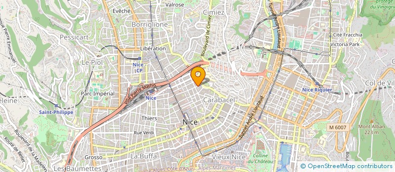 localisation de l'entreprise CENTRAL PARK  NICE