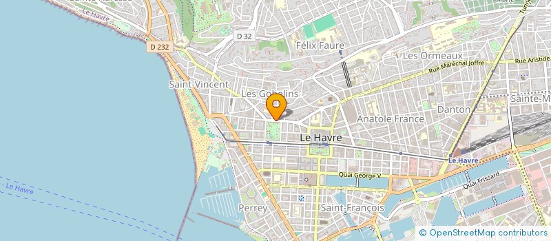 localisation de l'entreprise CENTRAL PARK SARL  LE HAVRE