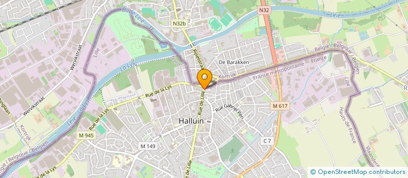 localisation de l'entreprise CENTRAL PIECES à HALLUIN