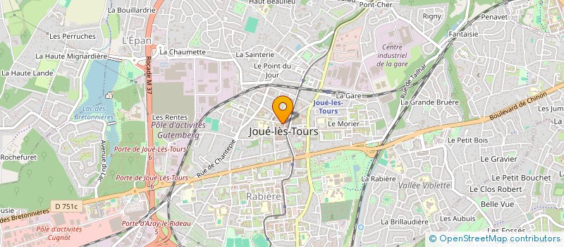 localisation de l'entreprise CENTRAL PRESSE  JOUE-LES-TOURS