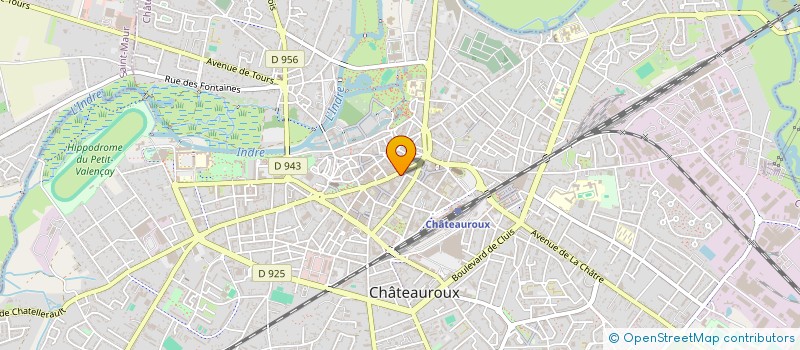 localisation de l'entreprise CENTRAL PRESSE à CHATEAUROUX