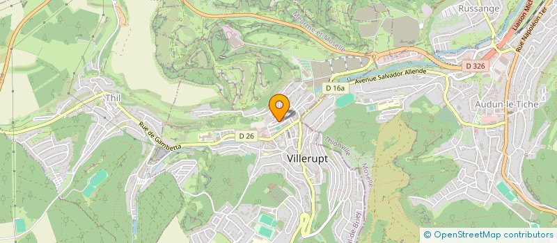 localisation de l'entreprise CENTRAL RESIDENCE  VILLERUPT