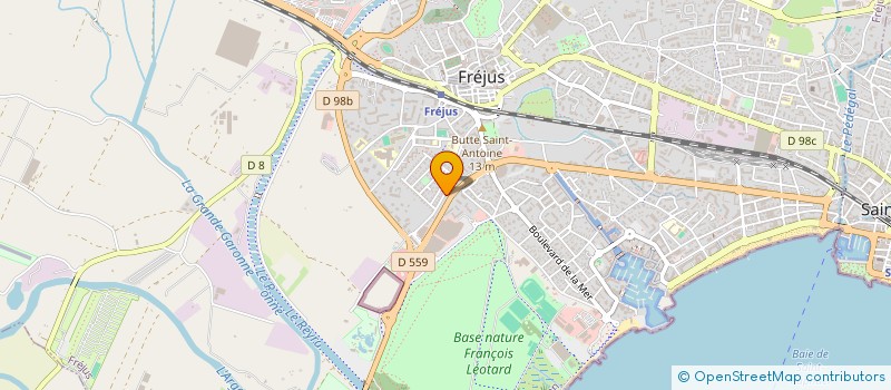 localisation de l'entreprise CENTRAL RESIDENCES à FREJUS