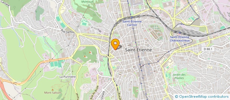 localisation de l'entreprise CENTRAL SCREEN  SAINT-ETIENNE