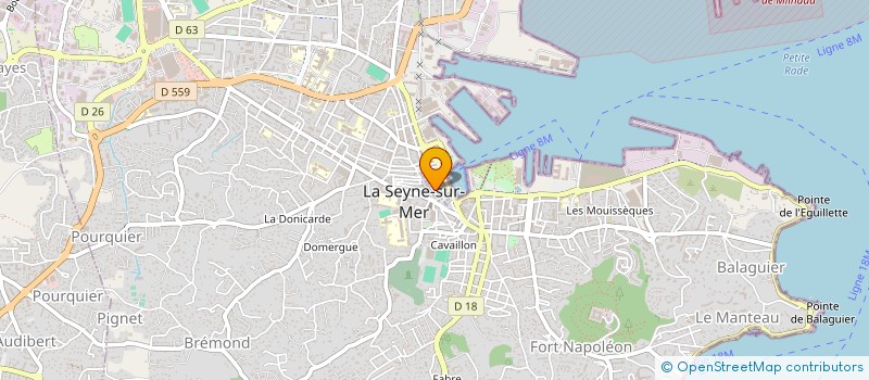 localisation de l'entreprise CENTRAL SERVICE  LA SEYNE-SUR-MER