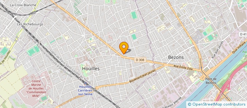 localisation de l'entreprise CENTRAL TELECOMMUNICATIONS APPLIQUEE A LA PROMOTION  HOUILLES