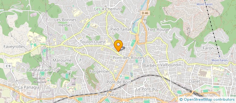 localisation de l'entreprise CENTRAL VAROISE DU BATIMENT  TOULON