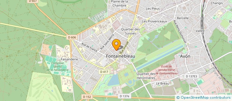 localisation de l'entreprise CENTRAL VIANDE FONTAINEBLEAU  FONTAINEBLEAU