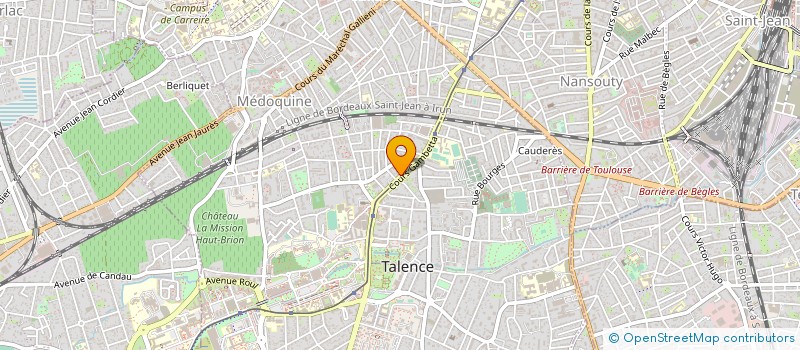 localisation de l'entreprise CENTRALE ACHAT BORDELAISE LUNETTERIE à TALENCE