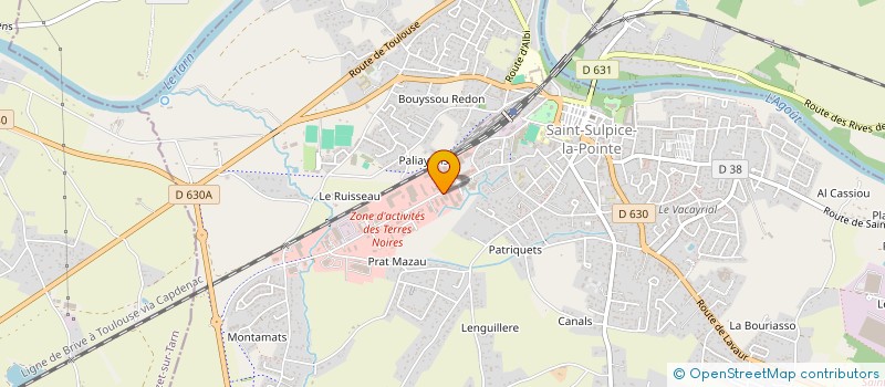 localisation de l'entreprise CENTRALE ACHAT MATERIAUX CAMAS à SAINT-SULPICE-LA-POINTE