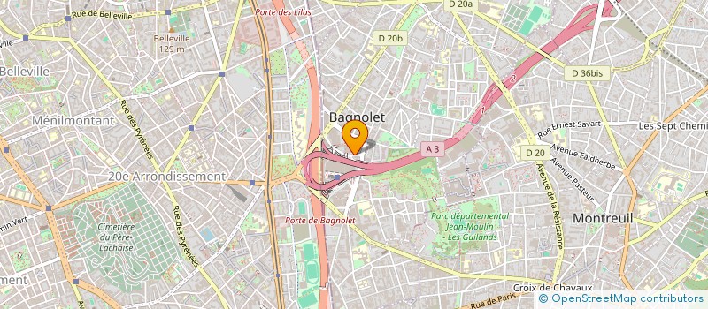 localisation de l'entreprise CENTRALE ACHATS PHARMACIES à BAGNOLET