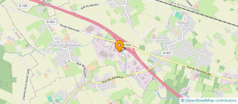 localisation de l'entreprise CENTRALE AGRIVOLTAIQUE DE LA GUILLAUDERIE  VILLENEUVE-D'ASCQ