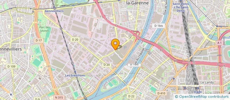 localisation de l'entreprise CENTRALE AGRO MARKET  VILLENEUVE-LA-GARENNE