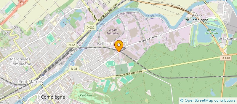 localisation de l'entreprise CENTRALE AUTO  COMPIEGNE