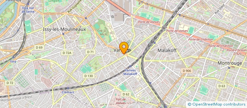 localisation de l'entreprise CENTRALE BATIMENT 64 à VANVES