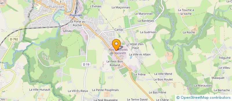 localisation de l'entreprise CENTRALE BIO ETIK à PLANCOET