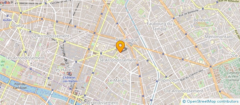 localisation de l'entreprise CENTRALE BLANC à PARIS