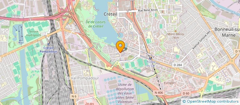 localisation de l'entreprise CENTRALE BQ ESTHETIQUE  CRETEIL