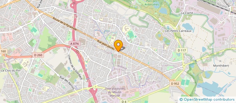 localisation de l'entreprise CENTRALE D ACHAT DE VINS LA CAVE  TRELAZE