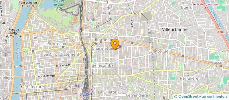 localisation de l'entreprise CENTRALE  D'ACHAT DES SAVEURS DU TERROIR  VILLEURBANNE