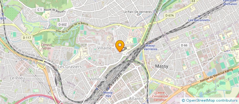 localisation de l'entreprise CENTRALE D'ACHAT ET DE DISTRIBUTION GENERALE à MASSY