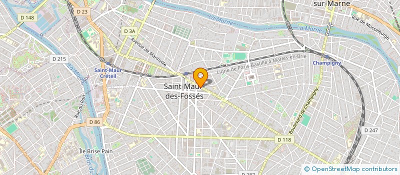 localisation de l'entreprise CENTRALE D'ACHAT INTERNATIONAL  SAINT-MAUR-DES-FOSSES