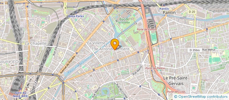 localisation de l'entreprise CENTRALE D'ACHATS ARCANE & ARCANE INFORM à PARIS