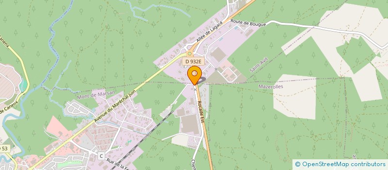 localisation de l'entreprise CENTRALE D'APPROVISIONNEMENT DES LANDES à MONT-DE-MARSAN