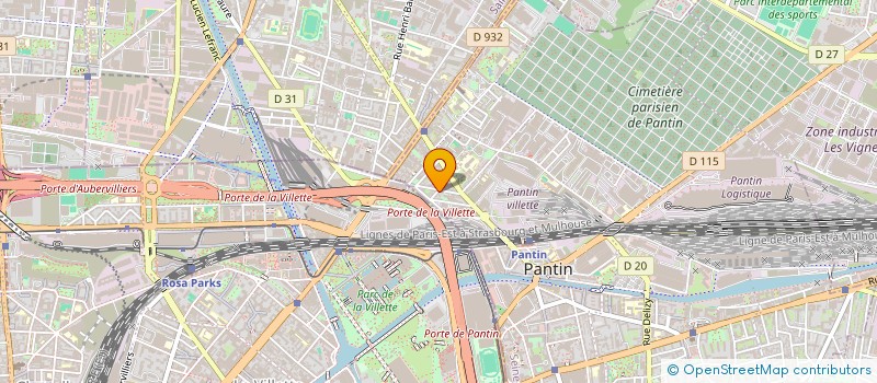 localisation de l'entreprise CENTRALE DE BATIMENT  PANTIN