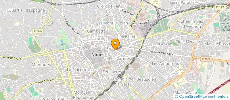 localisation de l'entreprise CENTRALE DE BIJOUTERIE MARTHIN BELAIN SA à NIMES