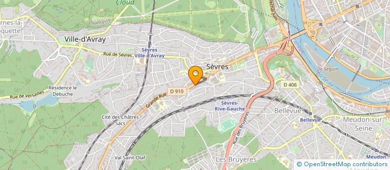 localisation de l'entreprise CENTRALE DE COORDINATION à SEVRES