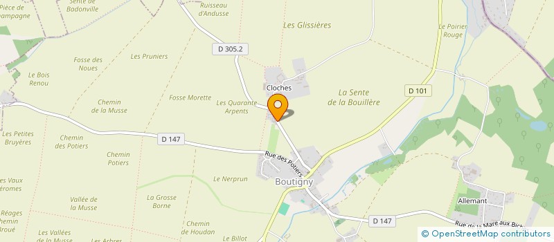 localisation de l'entreprise CENTRALE DE DEPOLLUTION ET RECYCLAGE à BOUTIGNY-PROUAIS