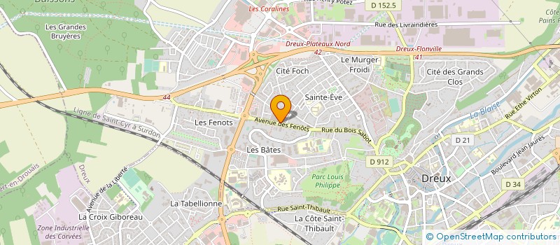 localisation de l'entreprise CENTRALE DE DISTRIBUTION AUTOMOBILE à DREUX