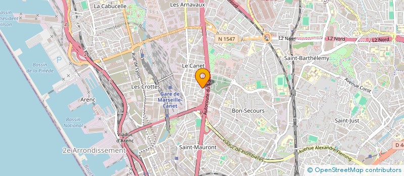 localisation de l'entreprise CENTRALE DE L'ABRI ET DE LA SECURITE DES PISCINES ET DES SITES AQUATIQUES à MARSEILLE