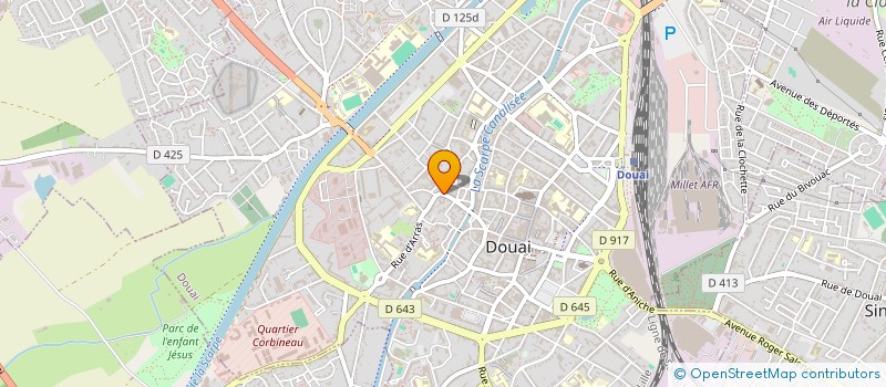 localisation de l'entreprise CENTRALE DE L'HABITAT à DOUAI