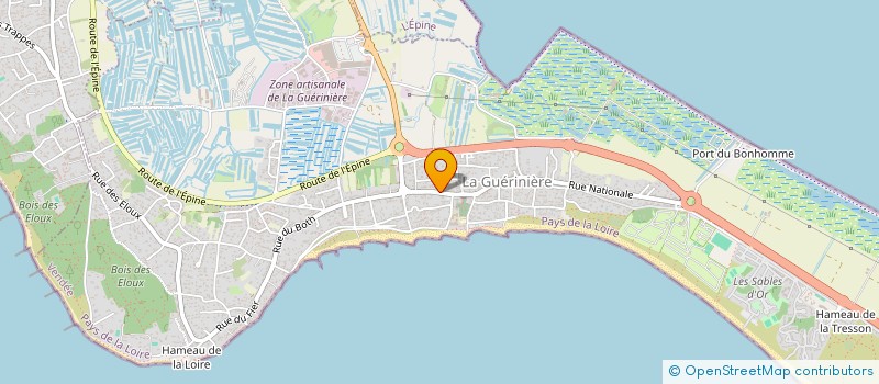 localisation de l'entreprise CENTRALE DE L'ILE  LA GUERINIERE