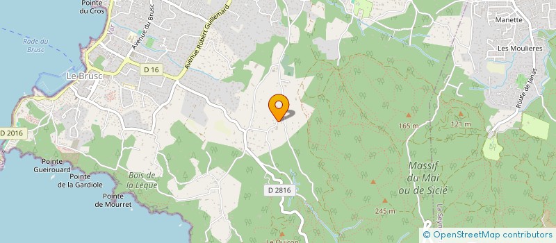 localisation de l'entreprise CENTRALE DE REFERENCEMENT MANUQUIP à SIX-FOURS-LES-PLAGES
