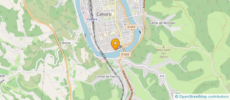 localisation de l'entreprise CENTRALE DE RESERVATION GITES DE FRANCE 46  CAHORS