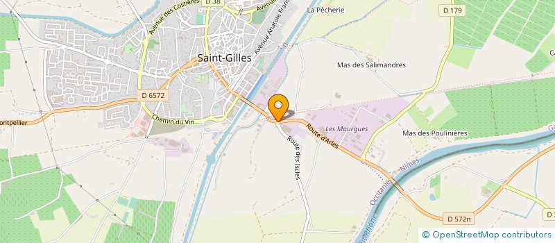 localisation de l'entreprise CENTRALE DE SAUVEGARDE DES STOCKS  SAINT-GILLES